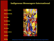Tablet Screenshot of indigenousmessengers.com